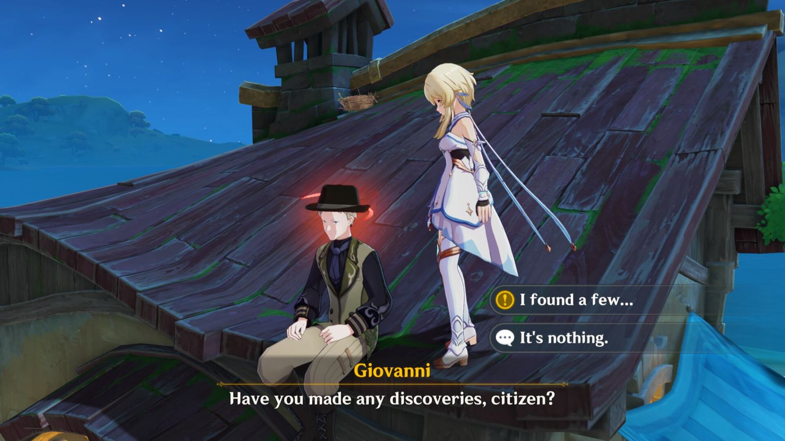 A screenshot of the player talking to Giovanni, who takes the Ridiculously Common Branches.