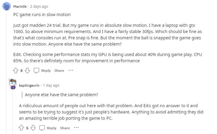 Madden 24 PC: Issues at launch