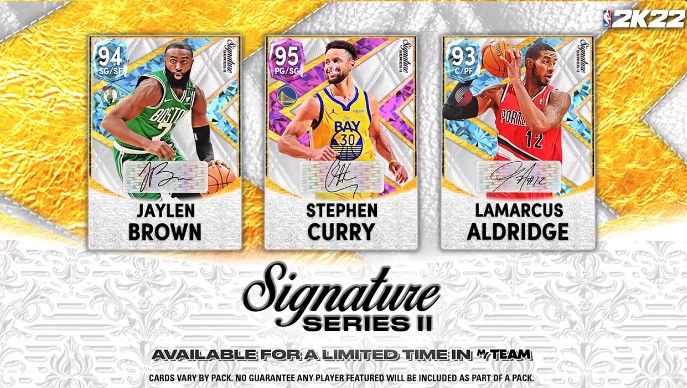 NBA 2K22 Signature Series packs
