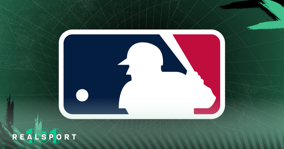 MLB logo with green background