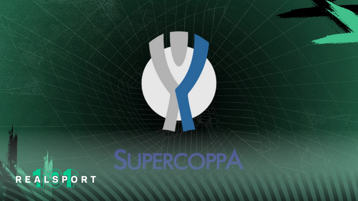 Supercoppa Italiana logo with green background
