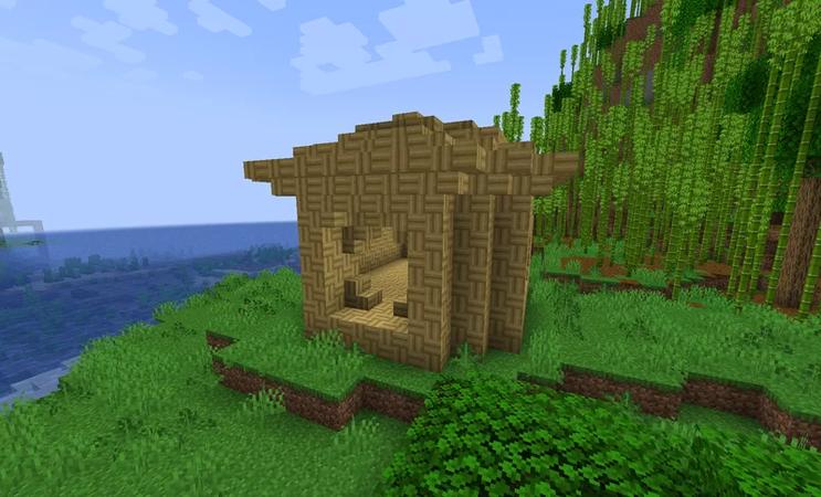 Bamboo blocks and a raft - Minecraft Update 1.20