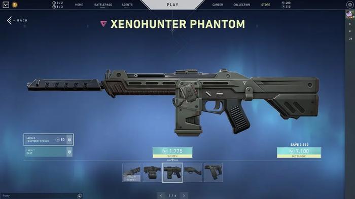 Xenohunter skin on the phantom