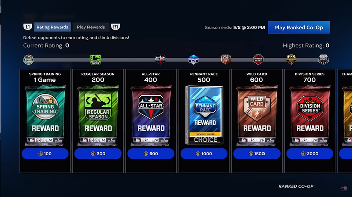 ranked-co-op-rewards-mlb-the-show-23