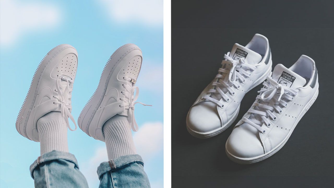 Nike air force 1 2025 vs adidas stan smith