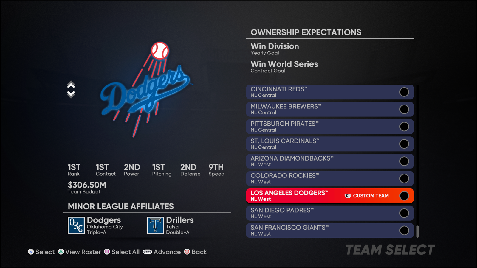 MLB The Show 21 Franchise Mode Best Teams Highest Rated Budget Pitching Hitting Batting Fielding 