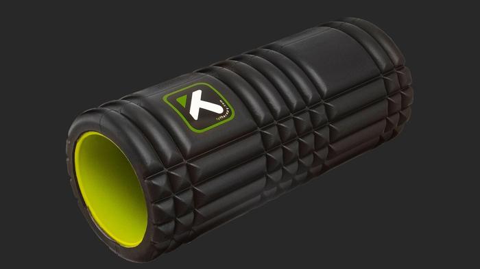 Best foam roller TriggerPoint product image of a black roller with a green interior.