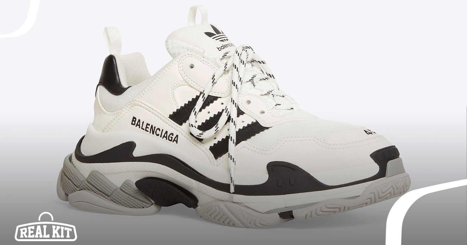 X Adidas Triple S Sneakers in White - Balenciaga