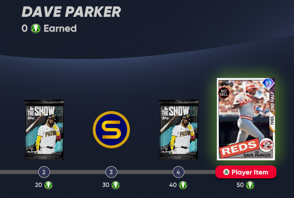 MLB The Show 21 Player Program Dave Parker How to Unlock 3rd Inning