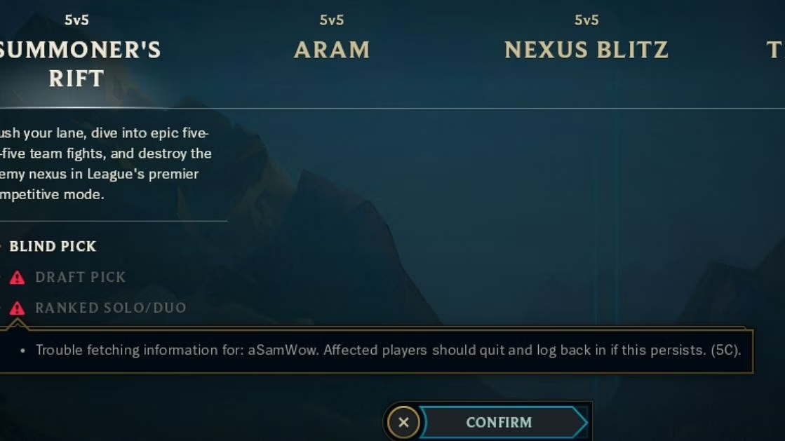 League of Legends: "Failed to Fetch Your Summoner Details" Error Message & How to Fix it - Failed to Fetch Your Summoner Details error