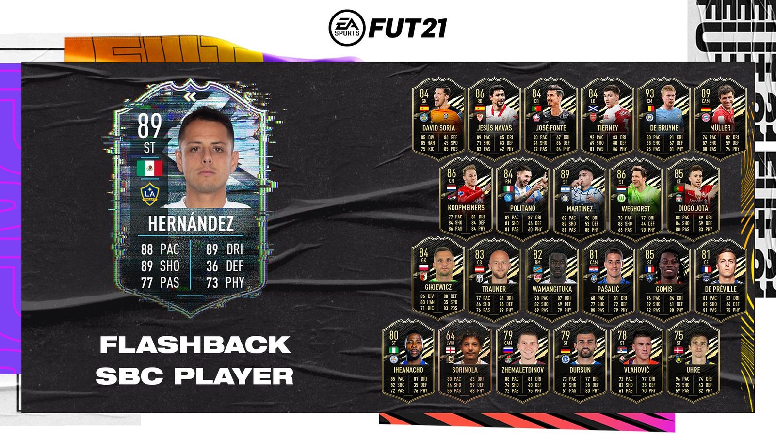 FIFA 21 FUT 21 Ultimate Team Flashback SBC Javier Hernandez
