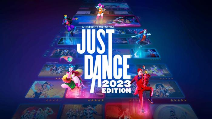 Best fitness video games Ubisoft product image of the Just Dance 2023 logo.