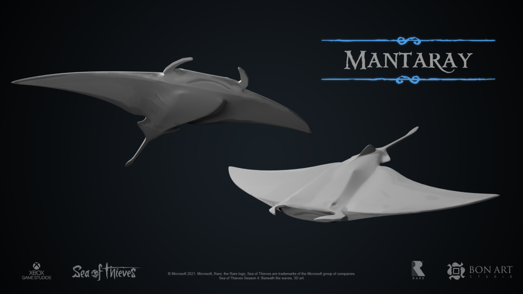Image of a Manta Ray that was leak for Sea of Thieves Season 4