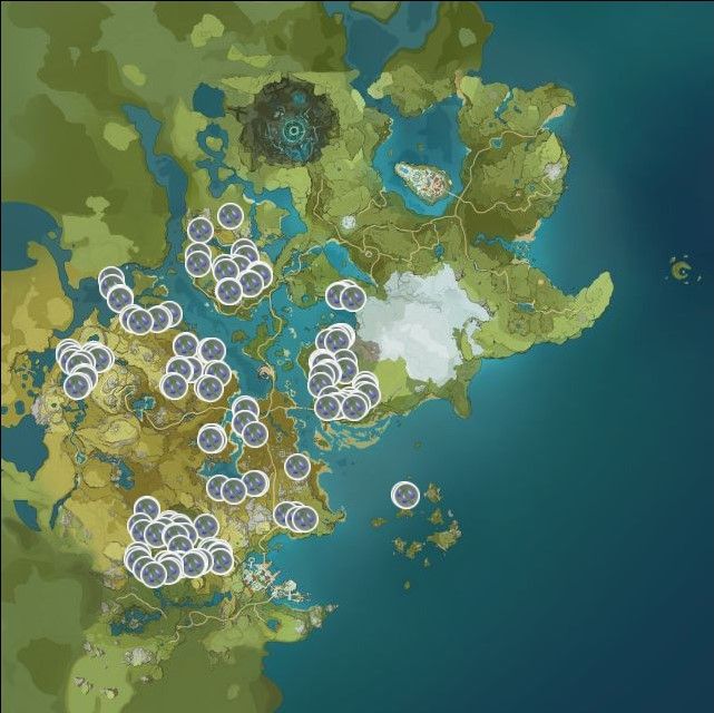 Genshin Impact Violetgrass Map Locations