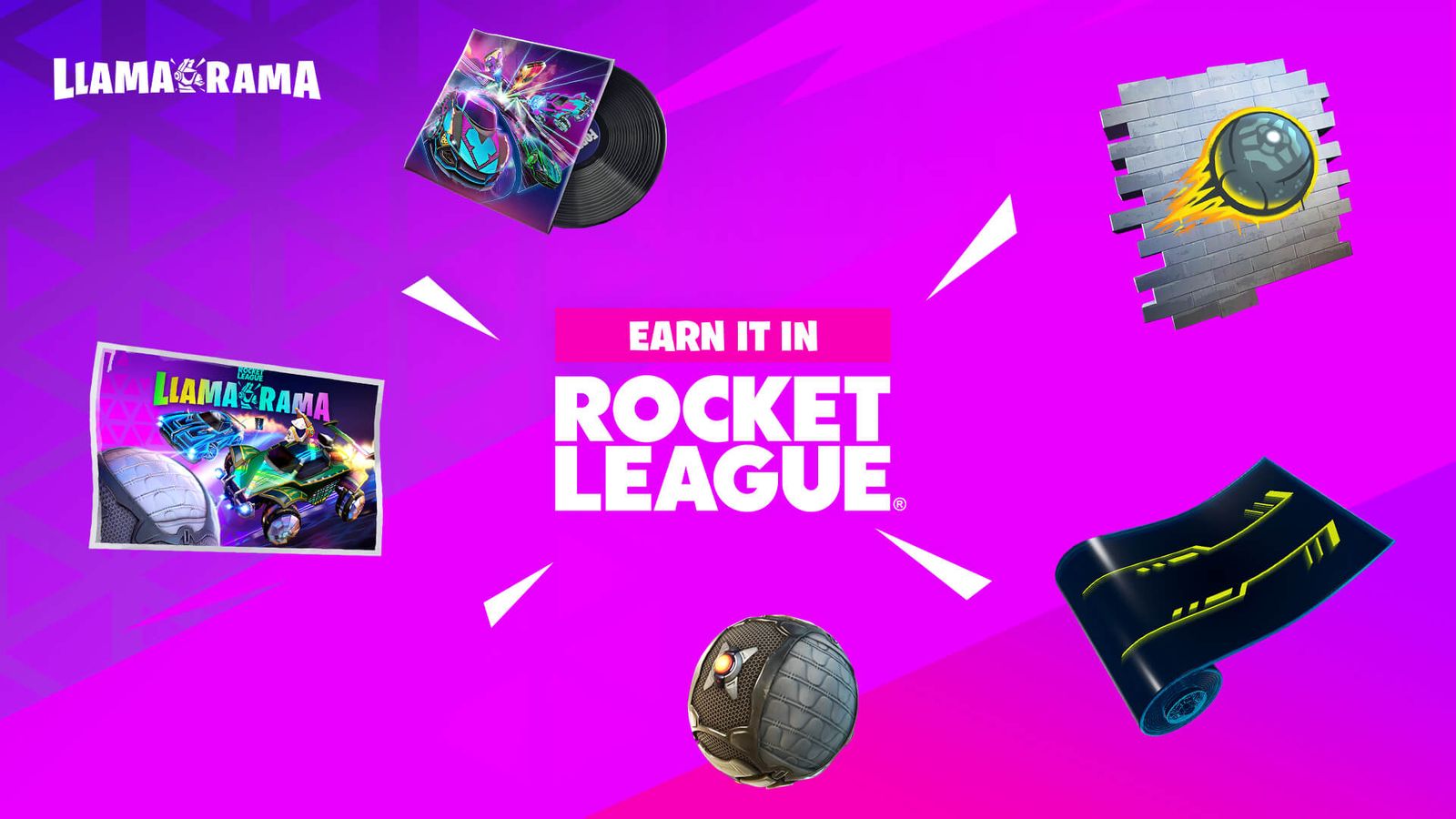 Fortnite X Rocket League Llama-Rama rewards