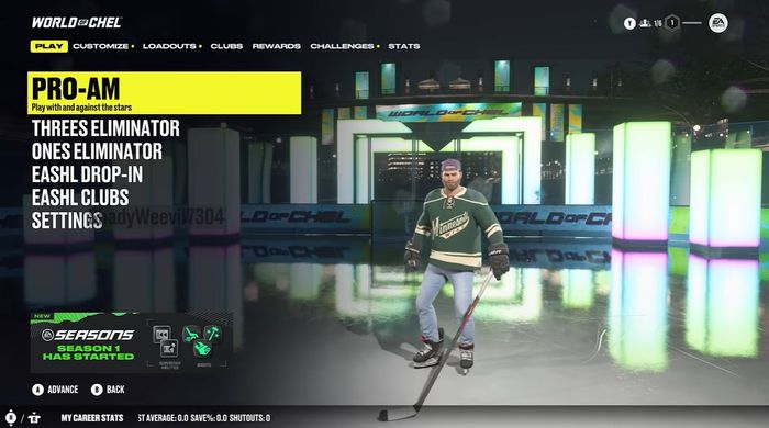 A screenshot from the NHL 22 World of Chel in-depth look
