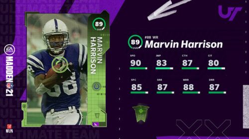 MUT 21 TOTW 2 Offensive Hero Marvin Harrison 1