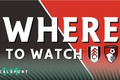 Fulham and Bournemouth with Where to Watch text
