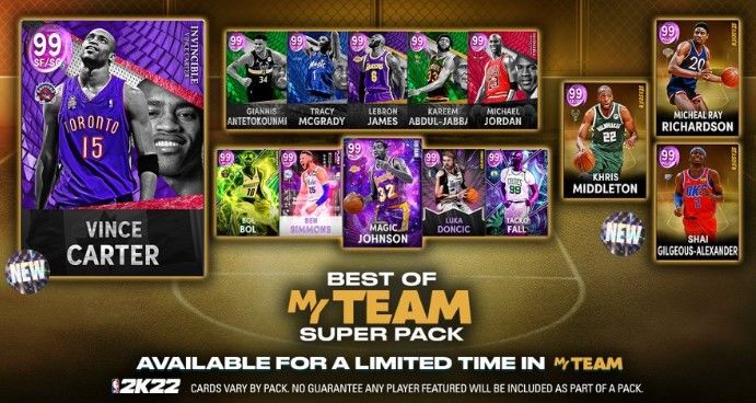 NBA 2K22 MyTEAM Best of MyTEAM packs
