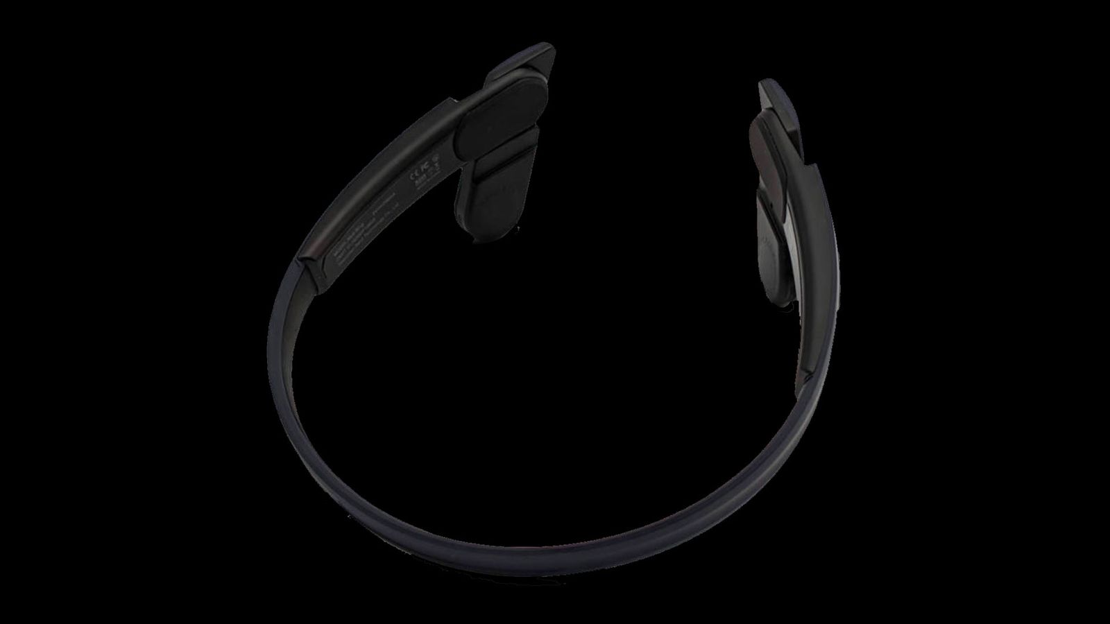 Mu6 Ring product image black set of open-ear headphones.