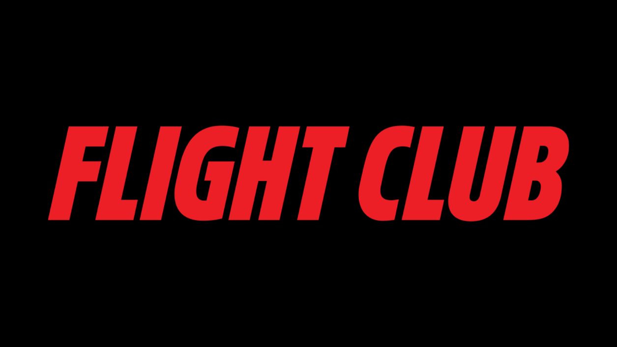 Flight Club logo in red.