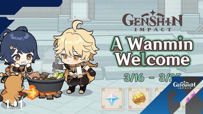 Genshin Impact Wanmin Welcome Web Event Free Primogems Free Rewards More