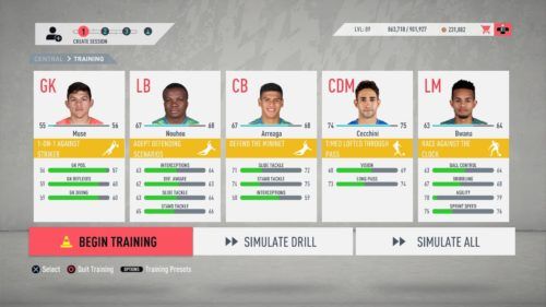 FIFA Career Mode Training