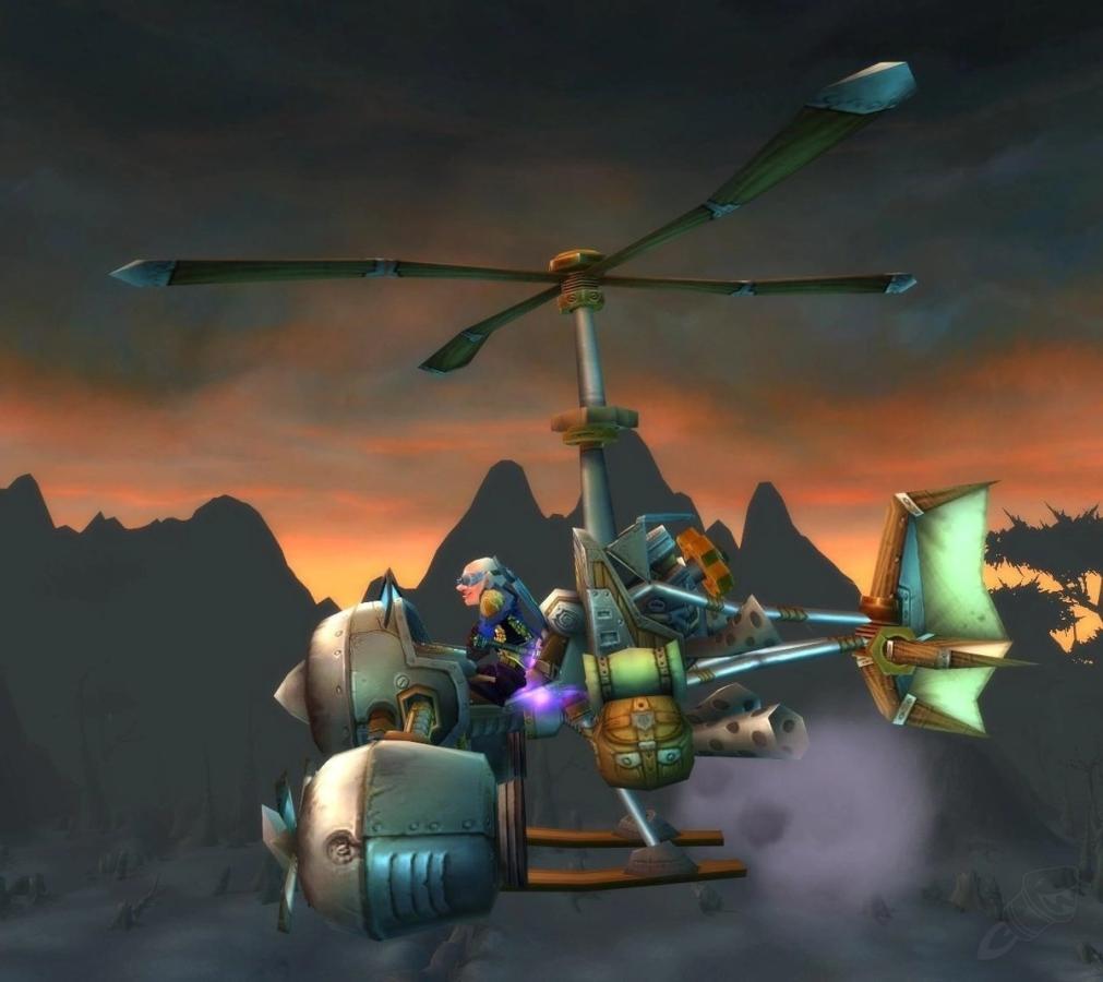 WoW Classic TBC Engineering Flying Mount Copter Gnome