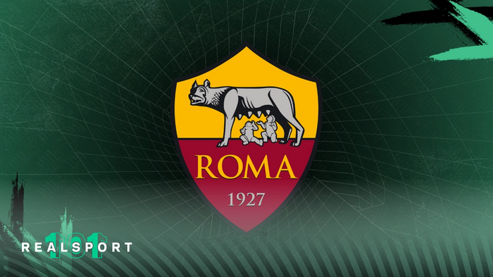 Roma badge with green background