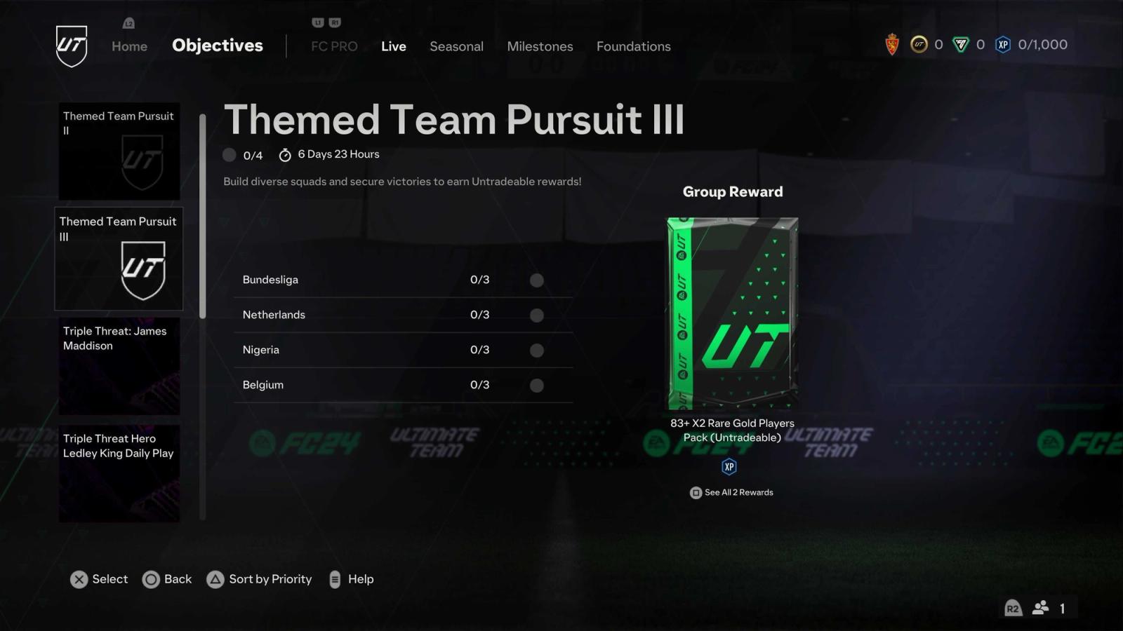 Themed Team Pursuit III Objective