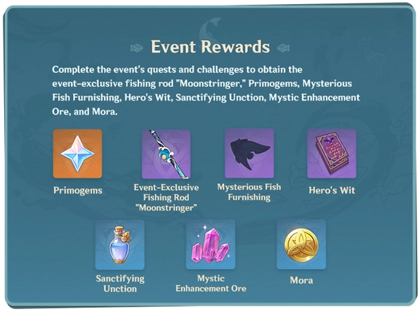 LATEST* Genshin Impact 2.1 Lunar Realm Fishing Event: How to Fish, Moonfin,  End Date, Requirements, Rewards & more