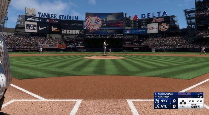 The hitting view of Strike Zone 2 in MLB The Show 23
