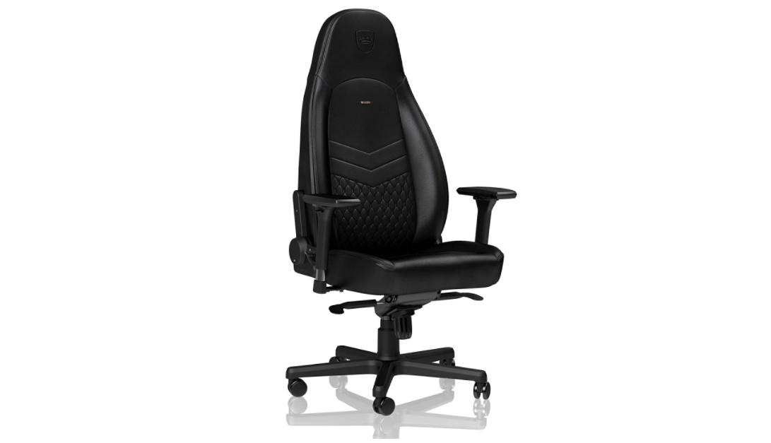 Everything you need for Battlefield 2042 noblechairs product image of an all-black office-style chair.