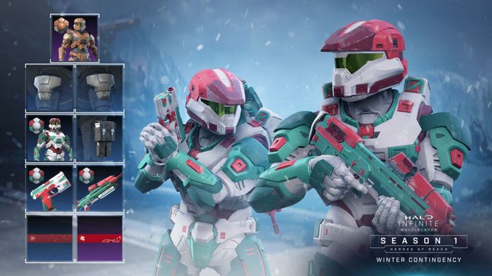 Halo Infinite Winter Contingency cosmetics armor Season 1