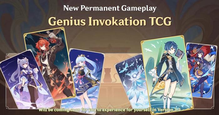 Genius Invokation Poster in Genshin Impact