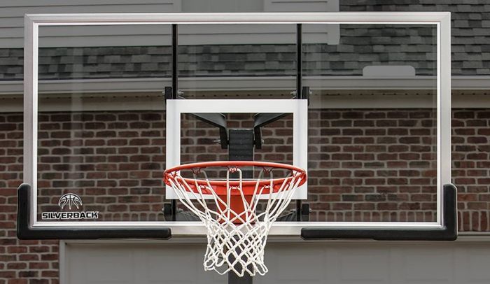 Silverback basketball hoop and backboard.