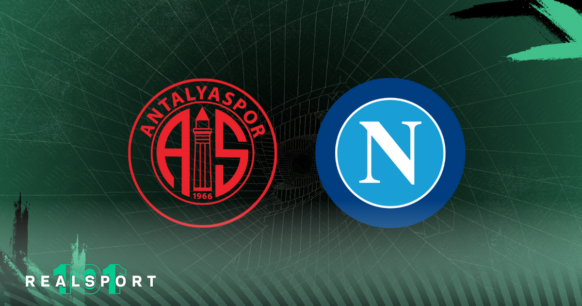 Antalyaspor and Napoli badges with green background