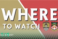 Notts County and Wrexham badges with Where to Watch text