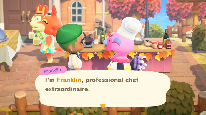 Franklin the Turkey in Animal Crossing New Horizons
