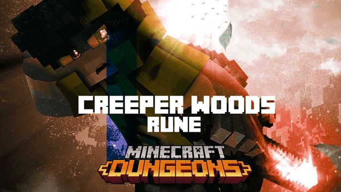 Minecraft Dungeons Creeper Woods Rune Location Guide And More - creeper on that beat roblox id