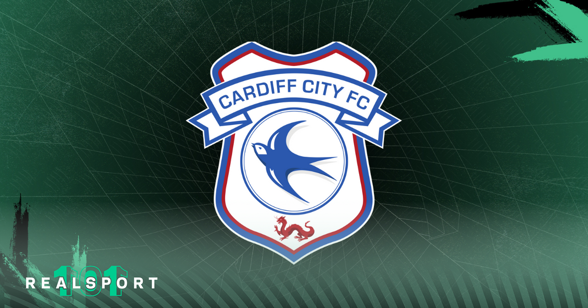 Cardiff City badge with green background