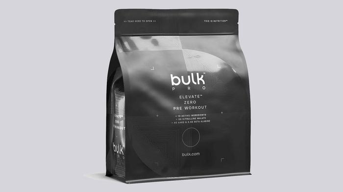 Best pre-workout Bulk product image of a black packaging pre-workout