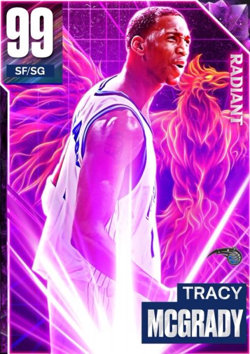 NBA 2K23 Tracy Mcgrady dark matter card in MyTeam