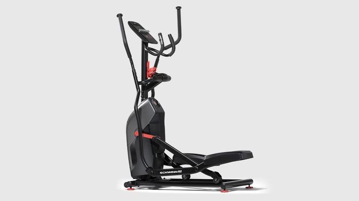 Best cross trainer Schwinn Fitness product image of a black and red elliptical.