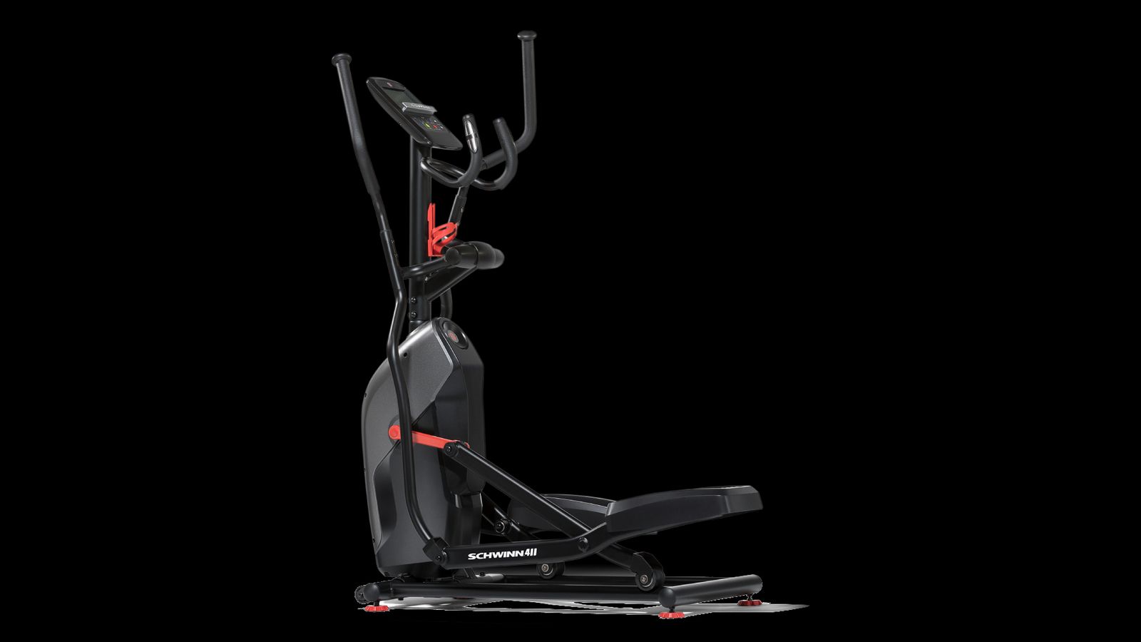 Schwinn Fitness 411 product image of a black and red elliptical.