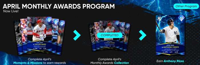 MLB The Show 22 April Monthly Awards program 