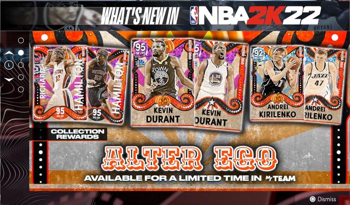 NBA 2K22 MyTEAM Alter Ego packs
