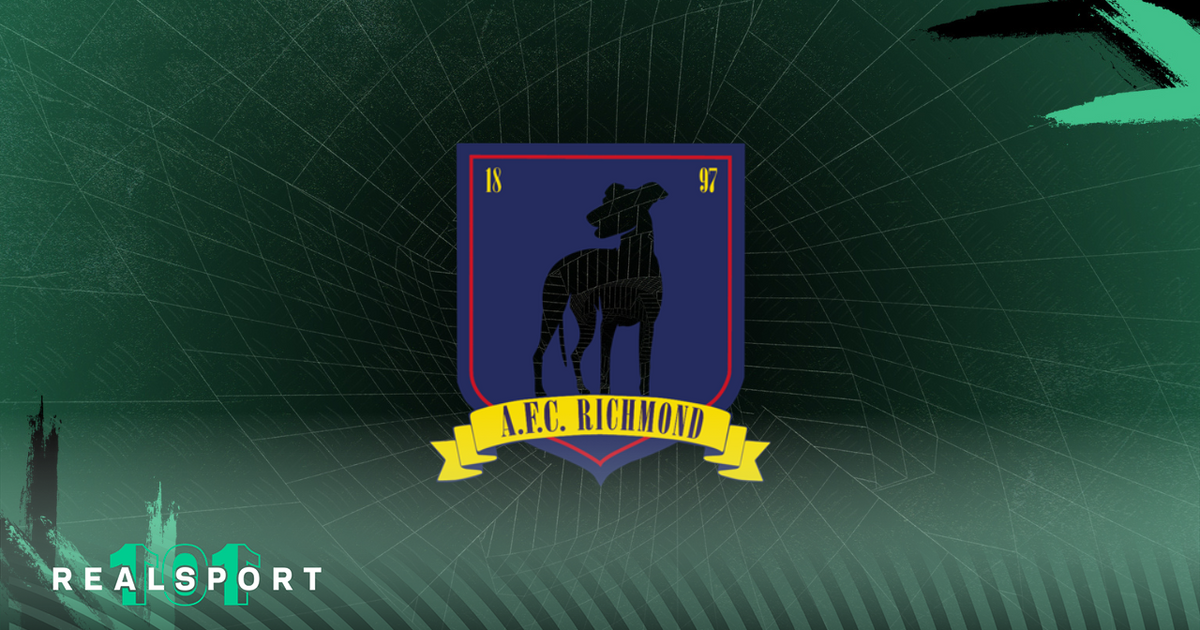 AFC Richmond badge from Ted Lasso with green background