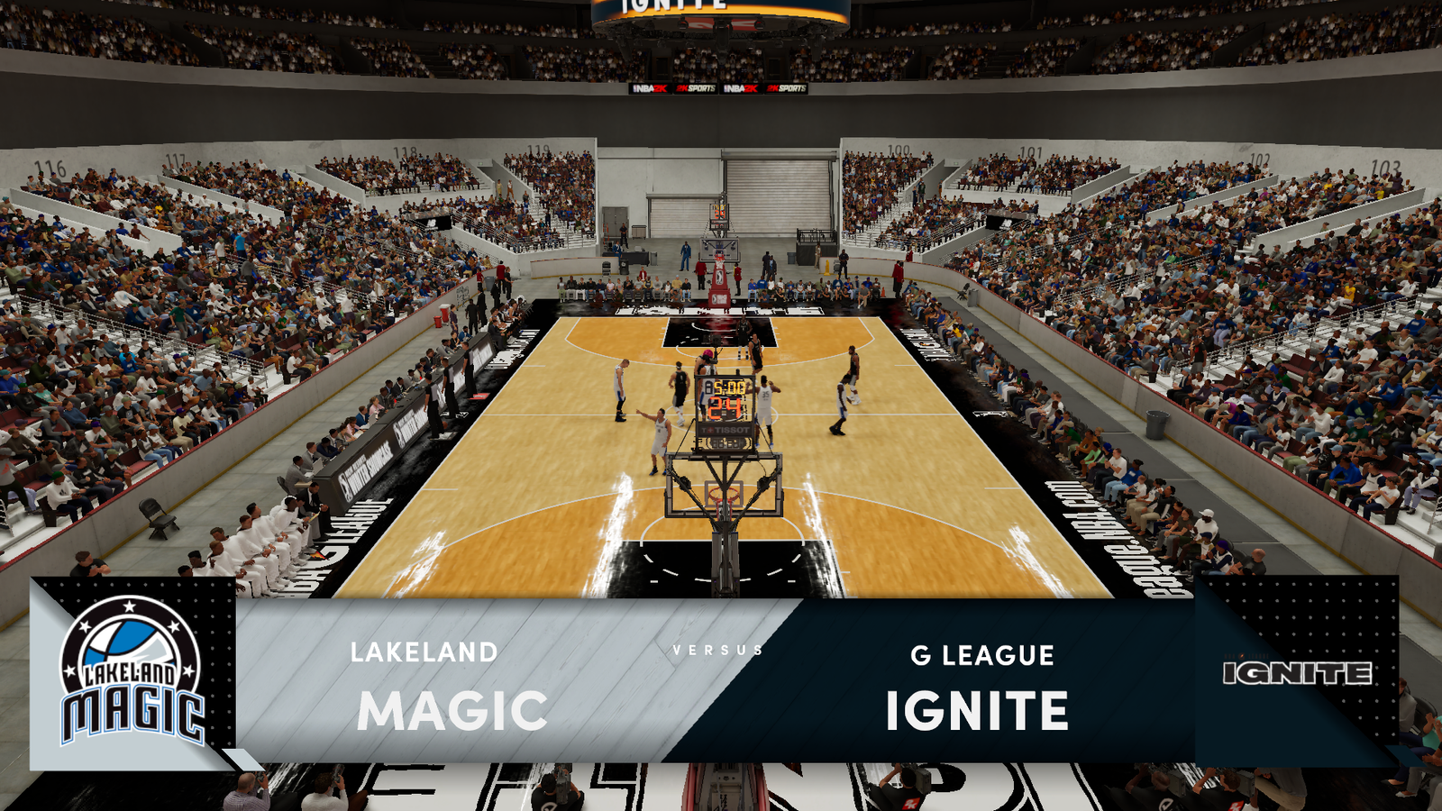 NBa 2K22 g league team ignite lakeland magic