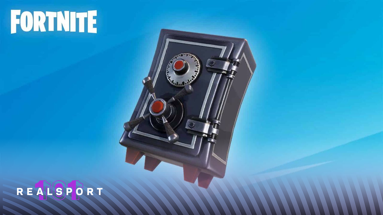 the official promotional image for a safe in fortnite 